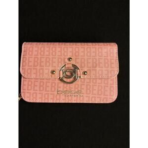 Bebe Kira Crossbody Bag Dusty Rose | Gold Logo Purse Designer-Inspired NWT